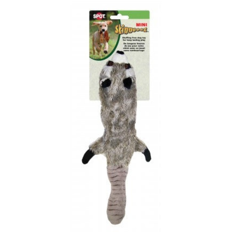 SPOT Skinneeez - Raccoon for Mini/Small Dogs Dog Toy (14")