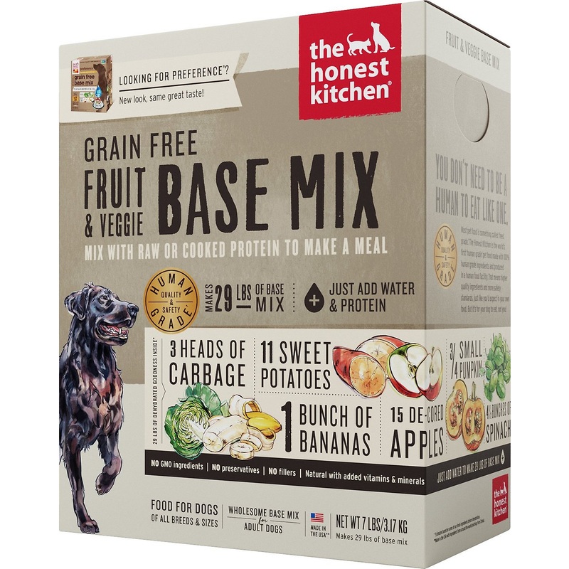 The Honest Kitchen Fruit & Veggie Base Mix Dehydrated GF Dog Food