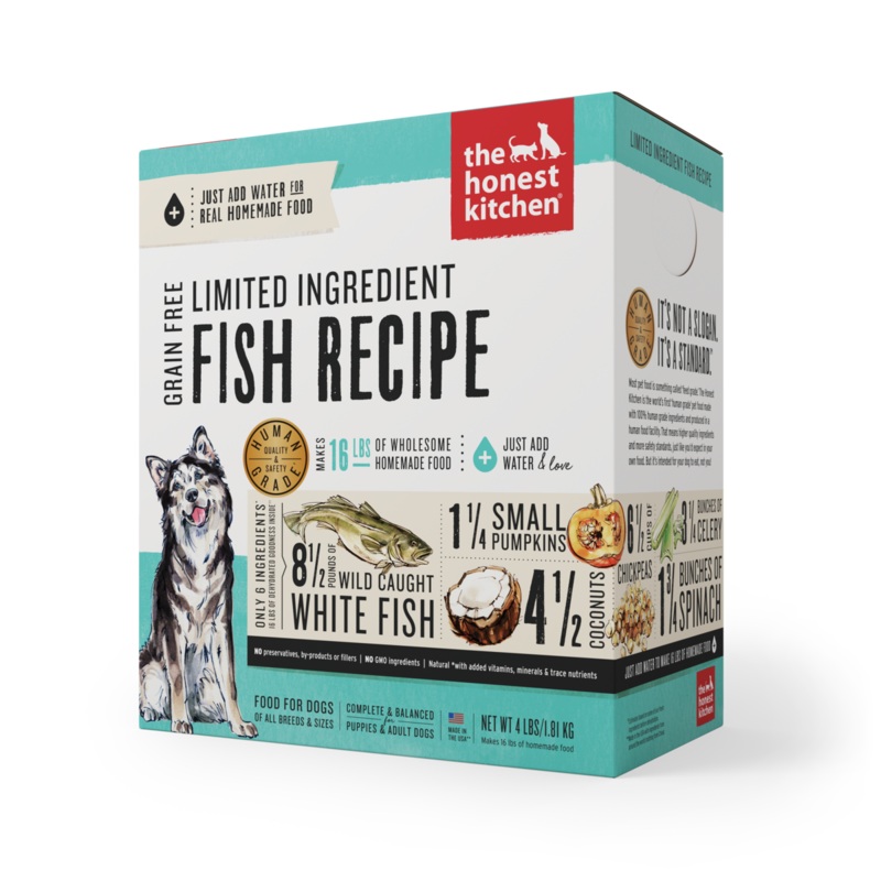 The Honest Kitchen L.I.D. Fish & Coconut GF Dehydrated Dog Food
