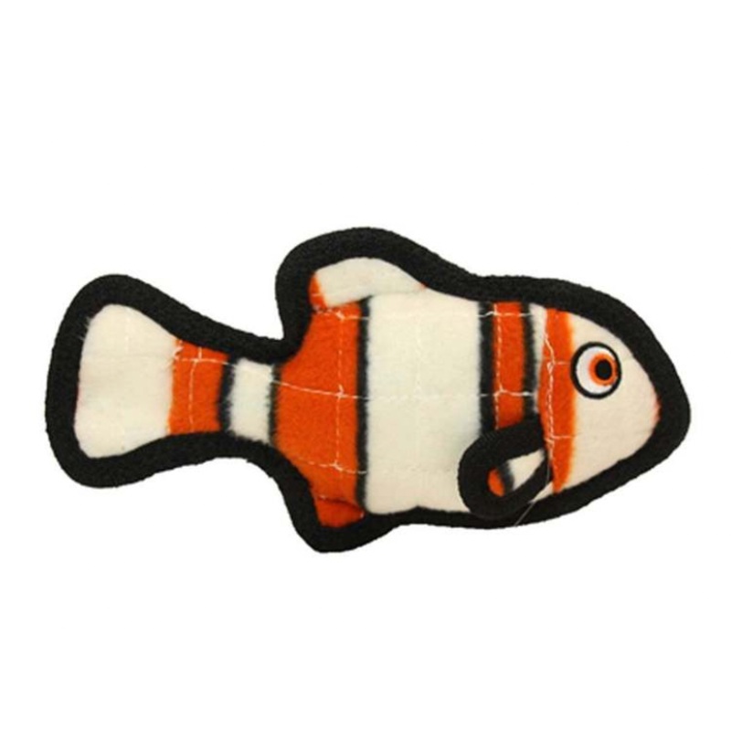 Tuffy Ocean Creatures - Jr. Fish Dog Toy (Orange)