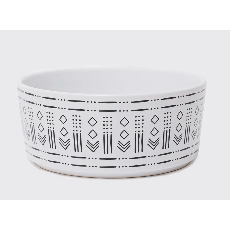 Waggo Mudcloth Dog Bowl