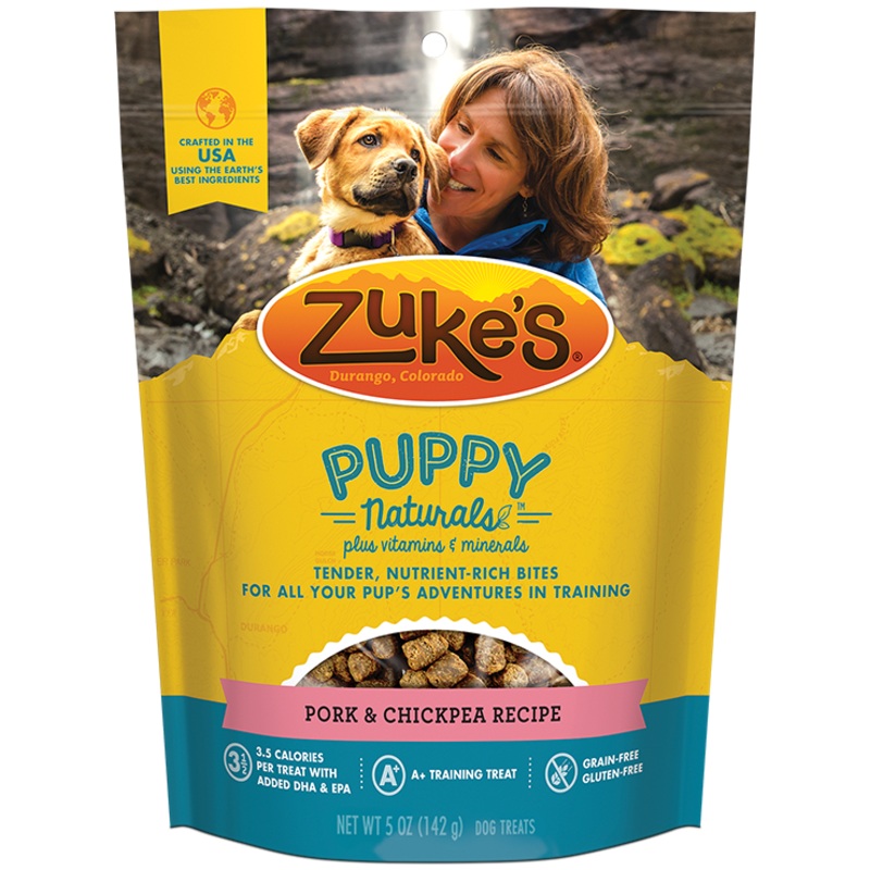 Zuke's Puppy Naturals Pork & Chickpea Dog Treats (5oz/142g)