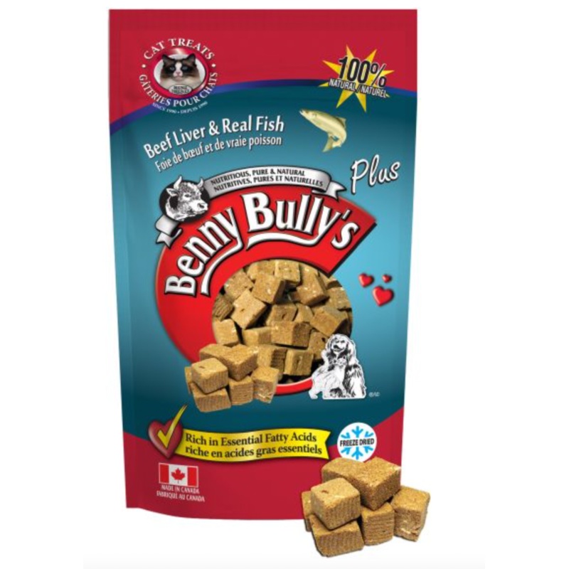 Benny Bully's Beef Liver plus Fish Cat Treats (0.9oz/25g)