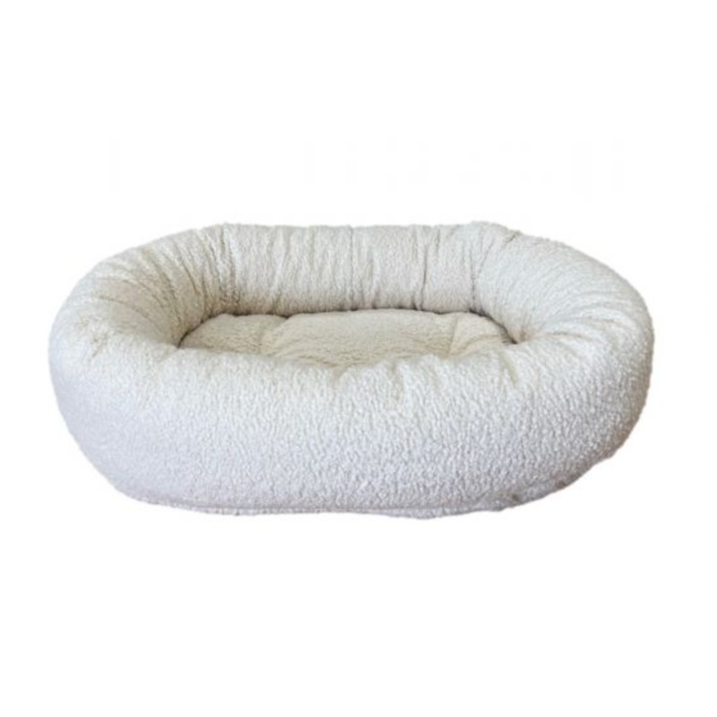 Bowsers Donut Dog Bed - Ivory Sheepskin