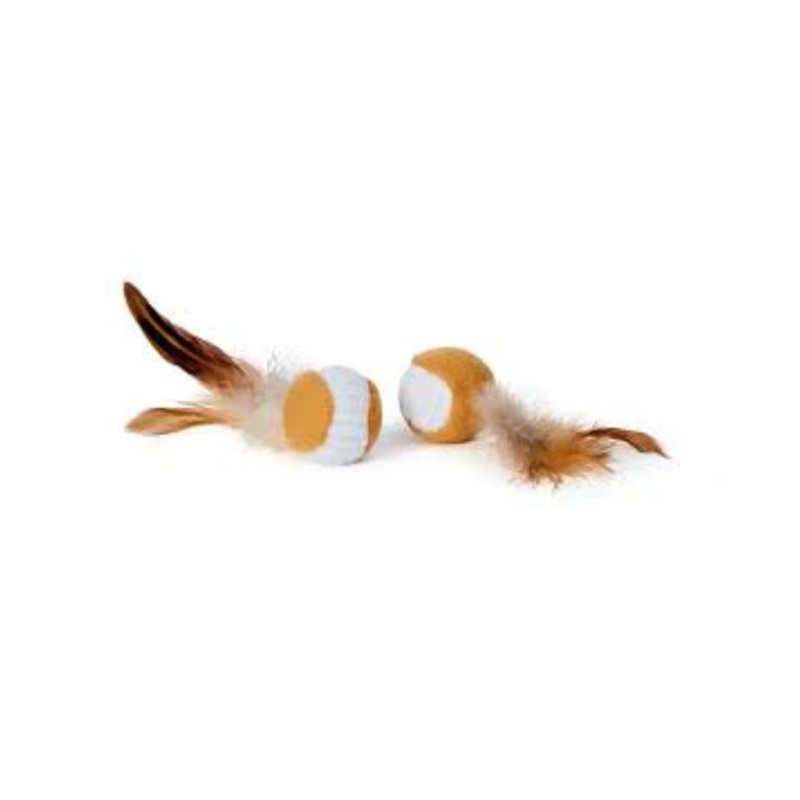 Bud'z Ball with Feather Cat Toy