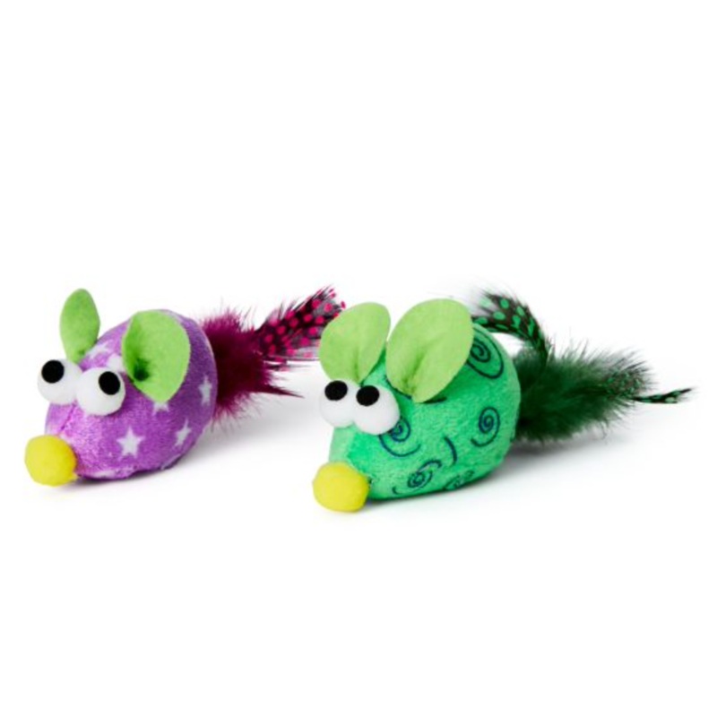 BUD'Z Colourful Mouse Cat Toy (Bulk)