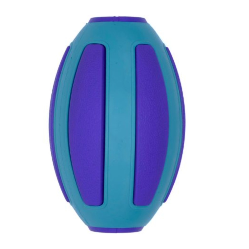 Bud'z Rubber Astro Blue Football Dog Toy (4")