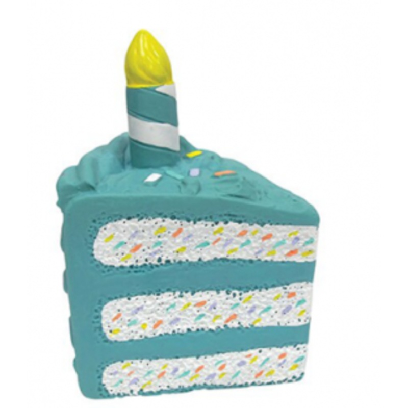 FouFouBrands Birthday Cake Latex Chew Dog Toy