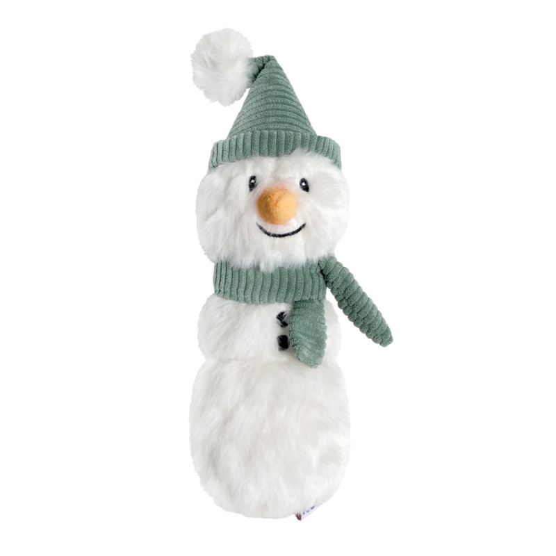 FouFouBrands Holiday Cuddle Plushies Snowman Dog Toy