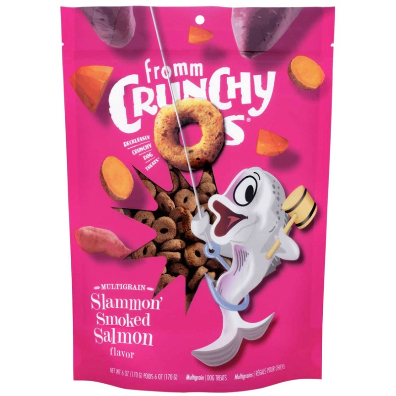 Fromm Crunchy Os Slammon Smoked Salmon Multigrain Dog Treats (6oz/170g)