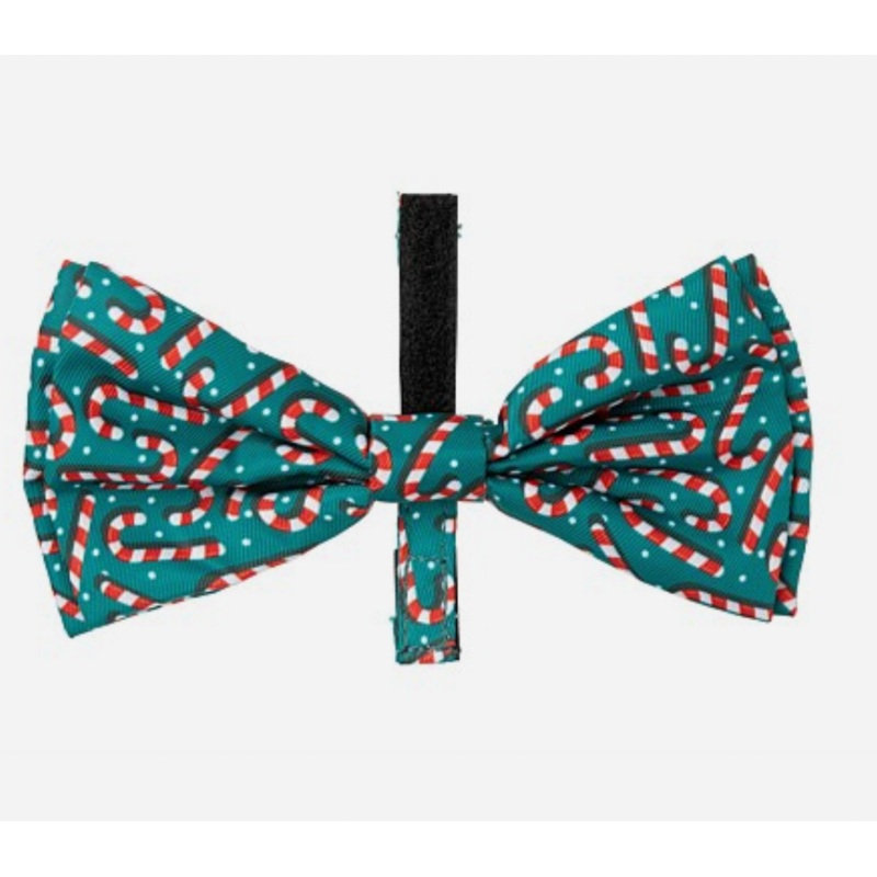 Fuzzyard Holiday Bowtie - Candy Cane