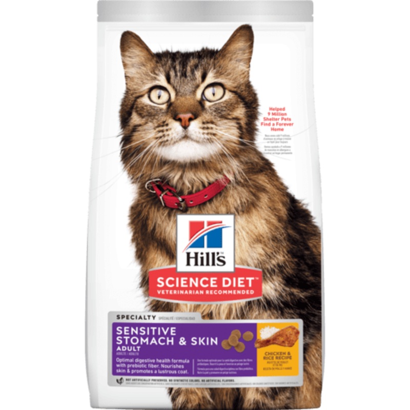 Hill's Science Diet Sensitive Stomach & Skin Adult Cat Food (3.2kg/7lb)