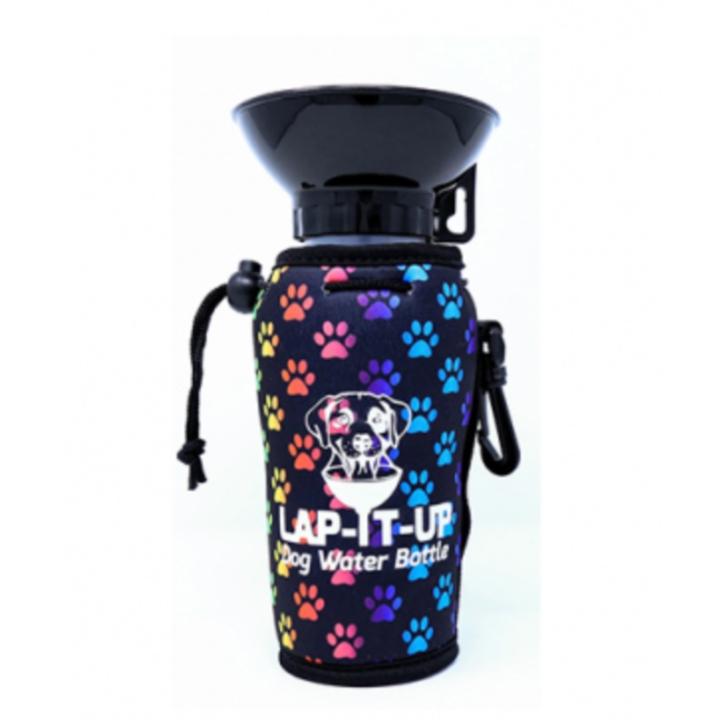 LAP-IT-UP Dog Water Bottle - Paws (20oz)