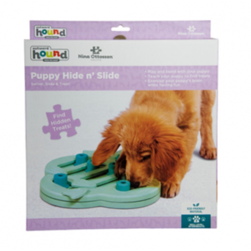 Outward Hound Nina Ottosson - Puppy Hide N' Slide Puzzle Dog Toy