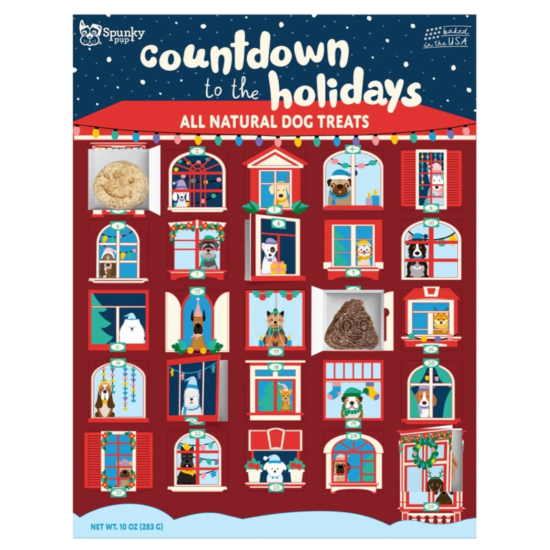 Spunky Pup Countdown to the Holidays Advent Calendar for Dogs (5oz/141g)