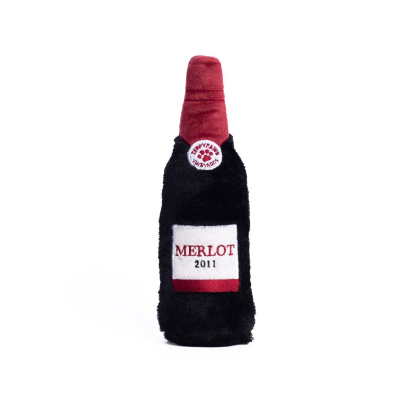 Zippy Paws Happy Hour Crusherz Red Wine Dog Toy