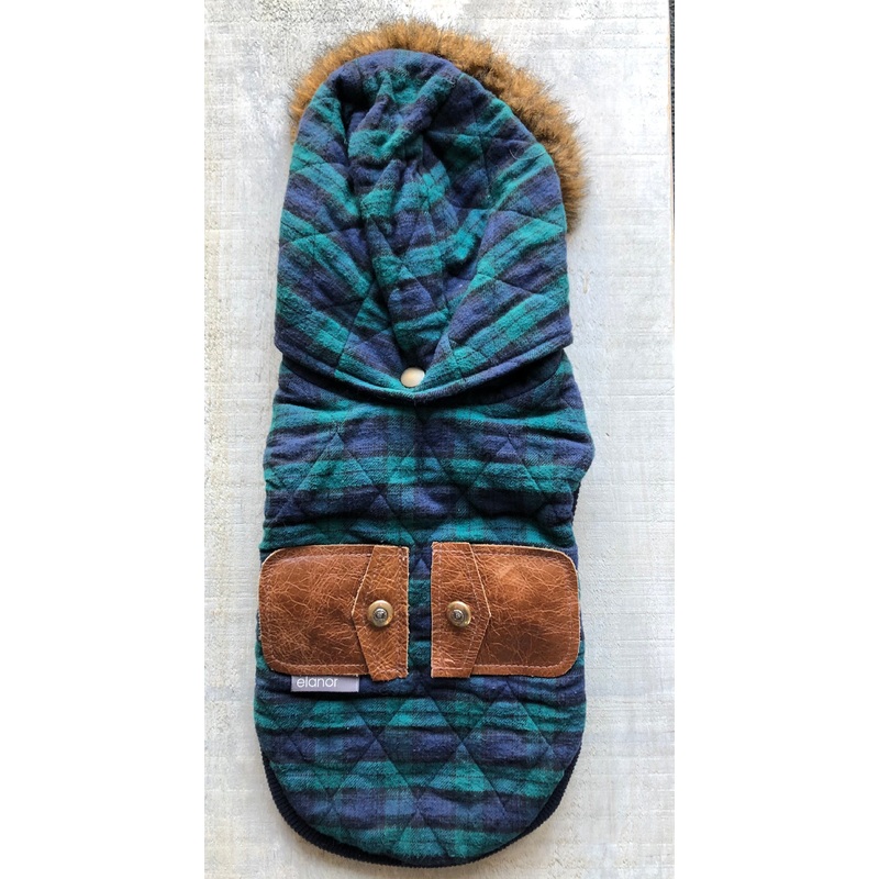 Elanor Hood Style Coat - Exclusive Fabric