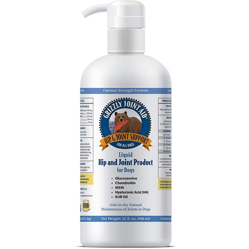 Grizzly Salmon Oil Joint Health Dog Supplement (32oz/948ml)