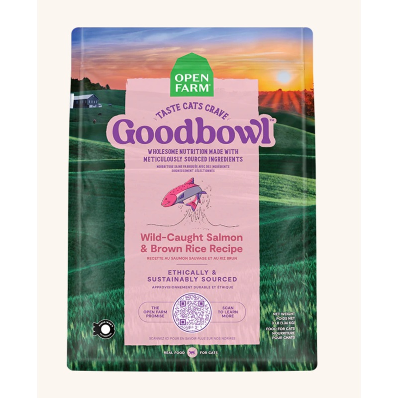 Open Farm Goodbowl Salmon & Brown Rice Cat Food