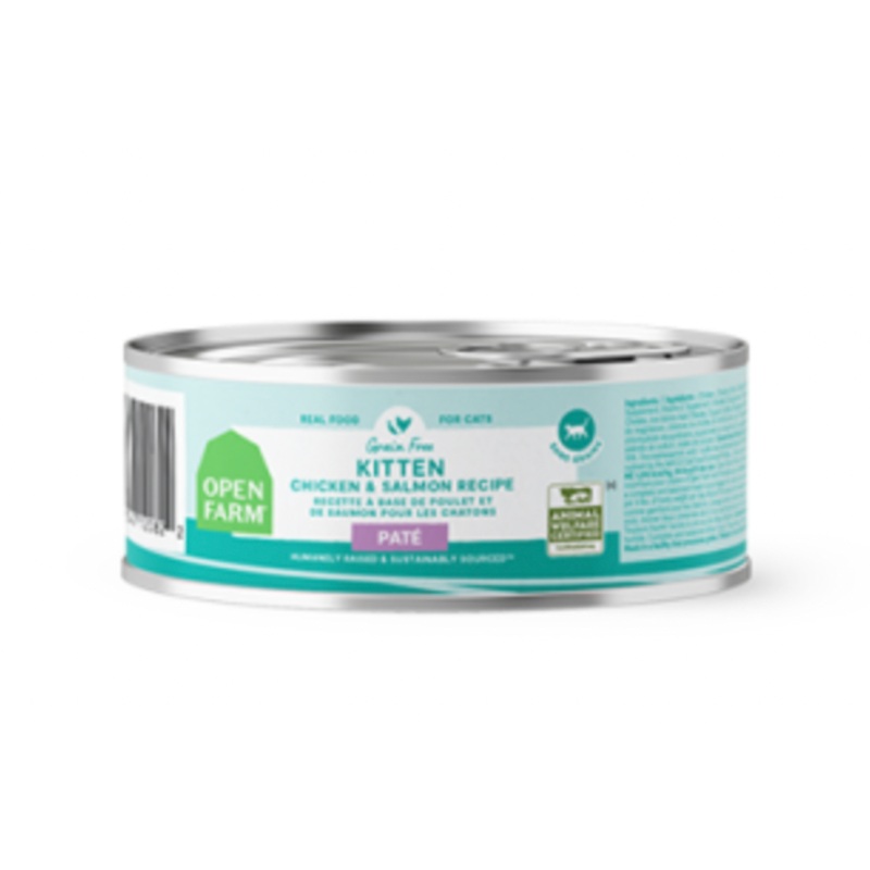 Open Farm Kitten Chicken & Salmon Pate GF Canned Cat Food
