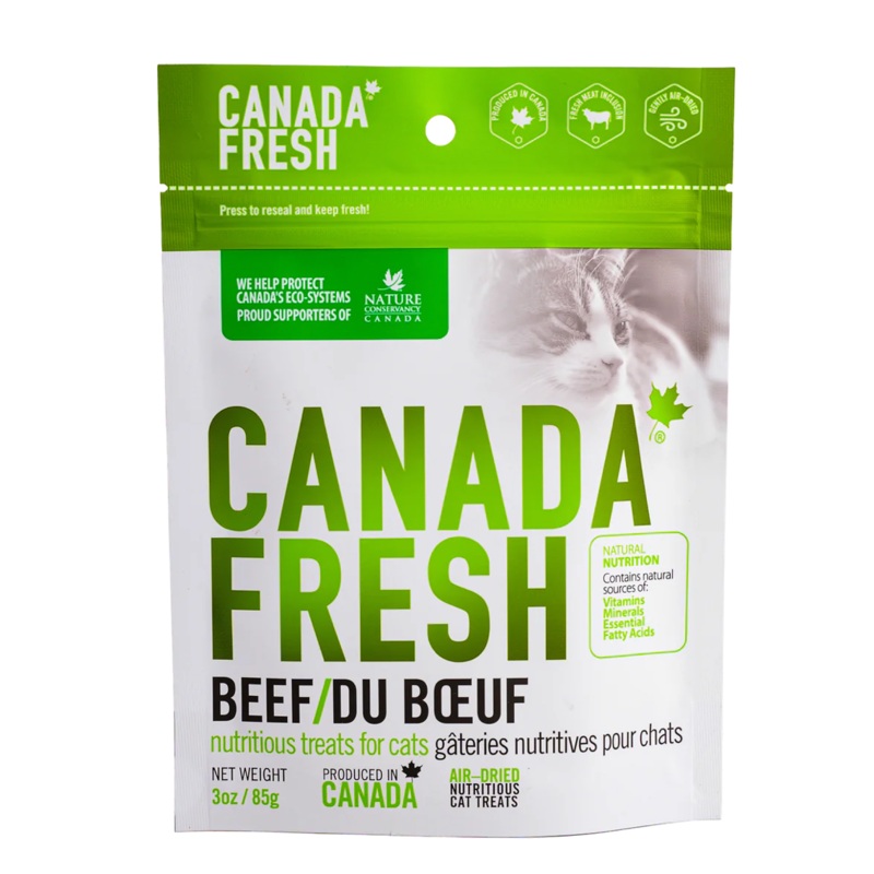 PetKind Canada Fresh Air-Dried Beef Cat Treats (3oz/85g)
