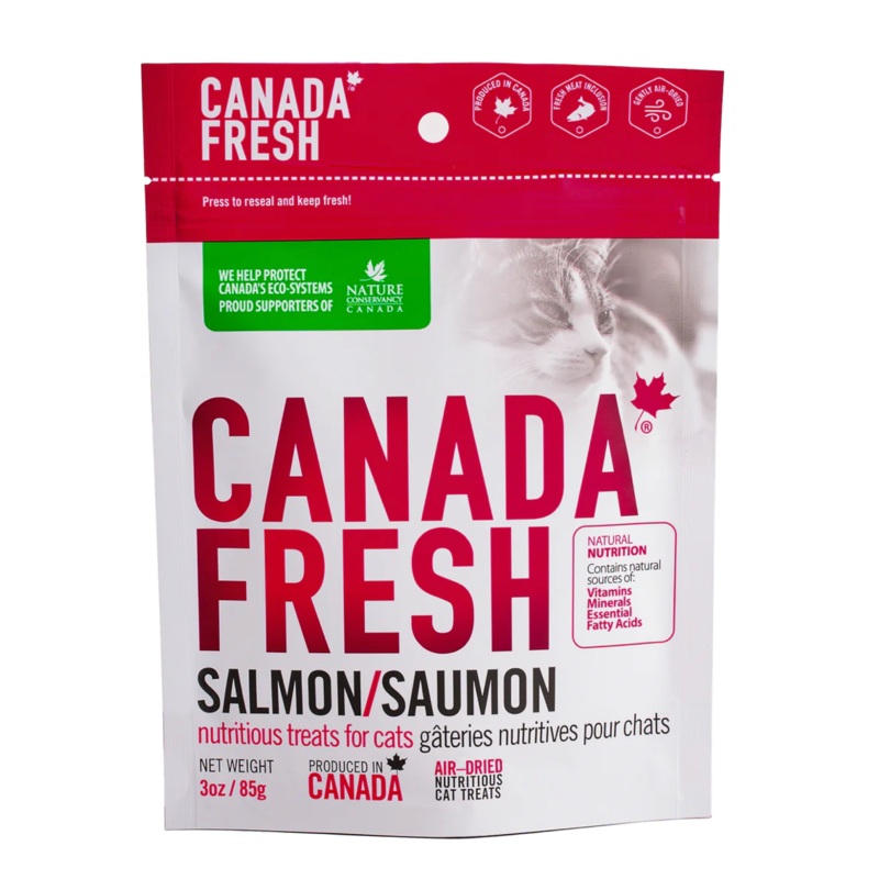 PetKind Canada Fresh Air-Dried Salmon Cat Treats (3oz/85g)