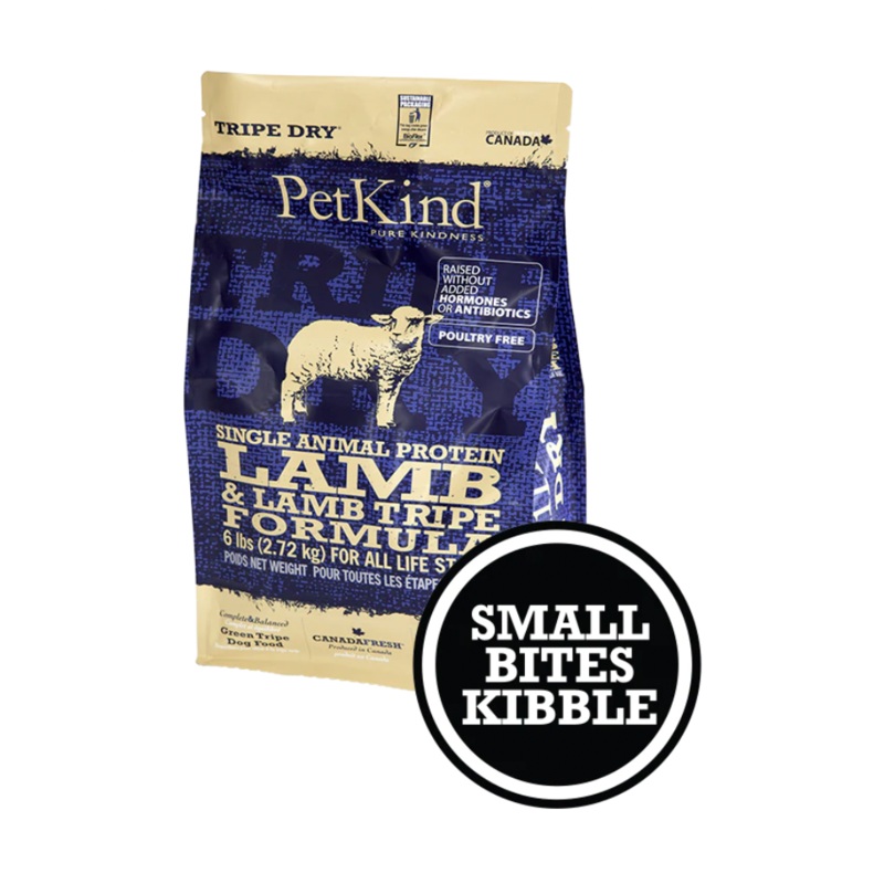 PetKind Lamb & Lamb Tripe Dry Formula Small Bites Dog Food