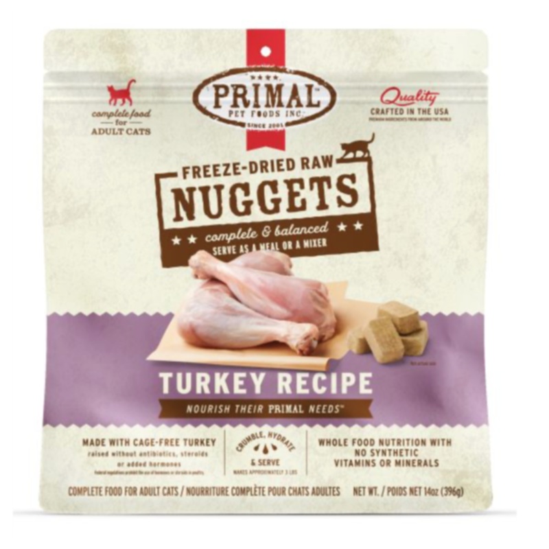 Primal Feline Freeze-Dried Turkey Cat food (14oz/397g)