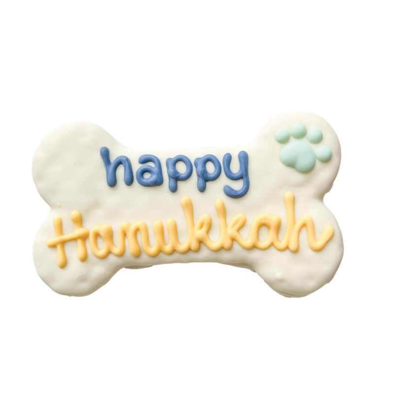 Bosco & Roxy's "Happy Hanukkah" Bone Dog Treat (6")