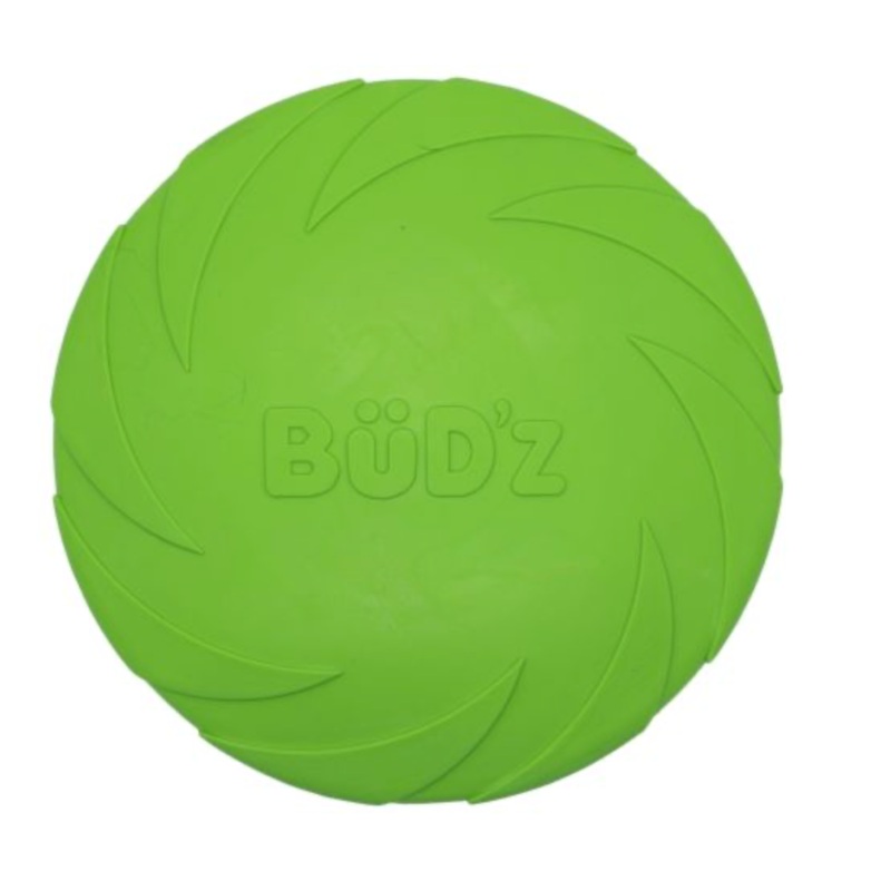 Bud'z Rubber Frisbee Dog Toy - Green