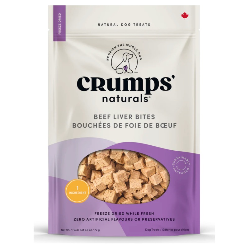 Crumps Naturals Beef Liver Bites Dog Treats