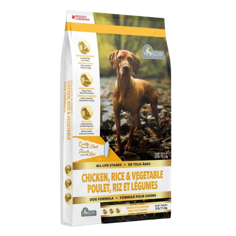 Harlow Blend Chicken, Rice & Vegetable Dog Food (11.4kg/25lb)