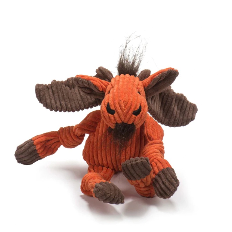 HuggleHounds - Knotties Tuffut - Knottie Morris Moose Dog Toy