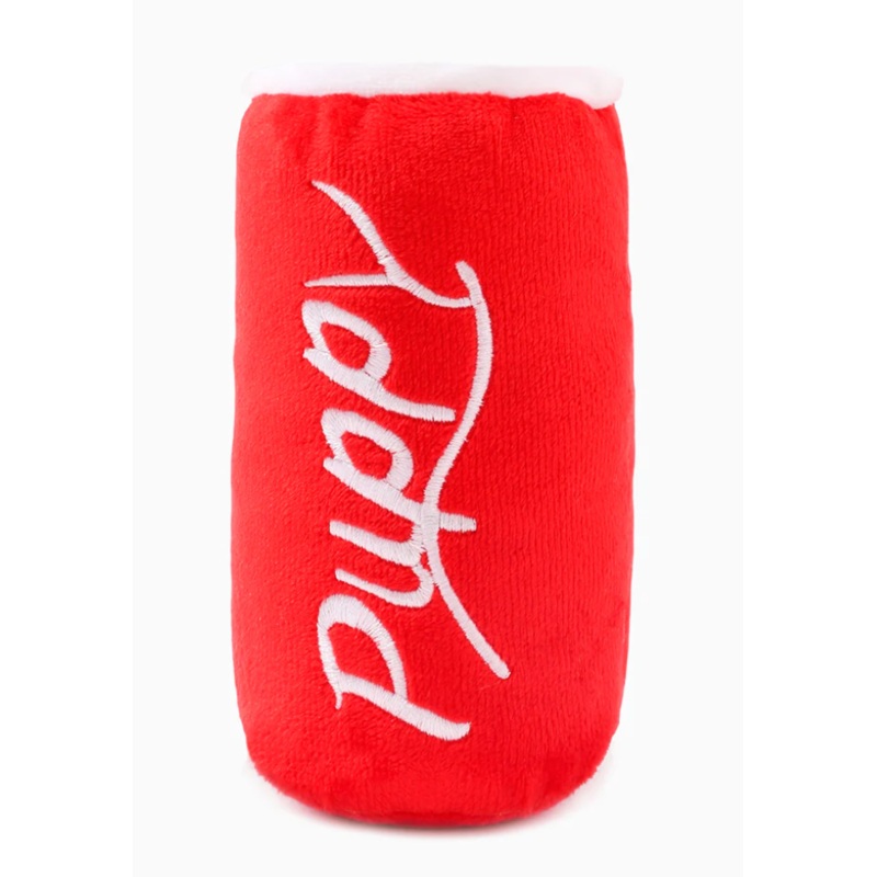 HugSmart Fuzzy Friendz Bark Soda - Pup Cola Dog Toy