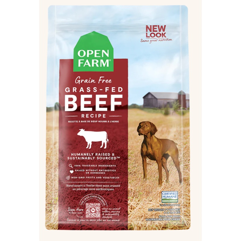 Open Farm Grass-Fed Beef GF Dog Food