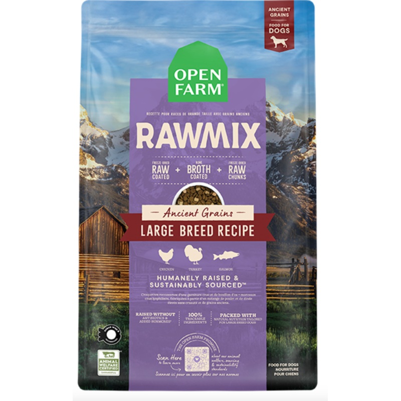 Open Farm RawMix Large breed Recipe with Ancient Grains Dog Food