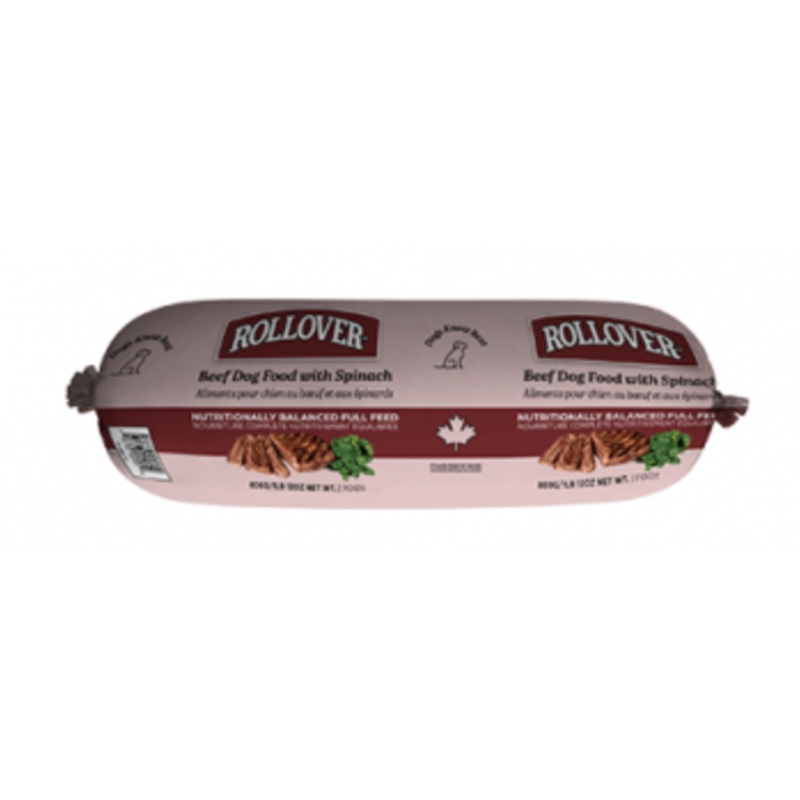 Rollover Beef with Spinach Fresh Dog Food (800g)