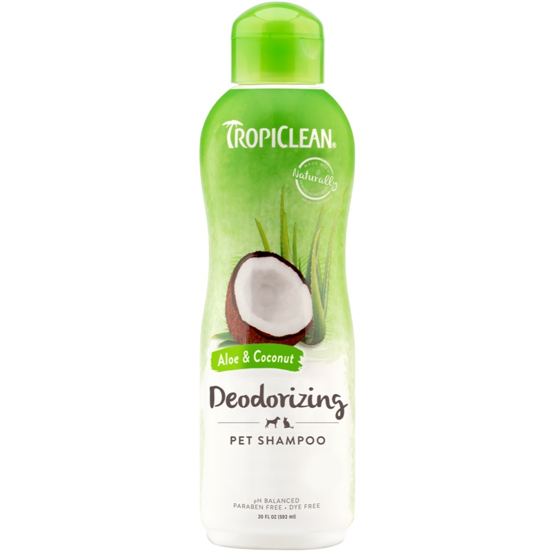 TropiClean Aloe and Coconut Deodorizing Shampoo (20oz/592ml)