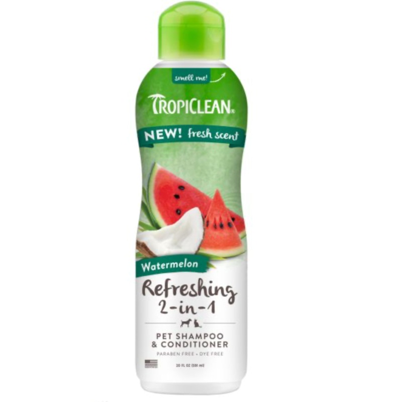 TropiClean Watermelon Refreshing 2-in-1 Shampoo and Conditioner