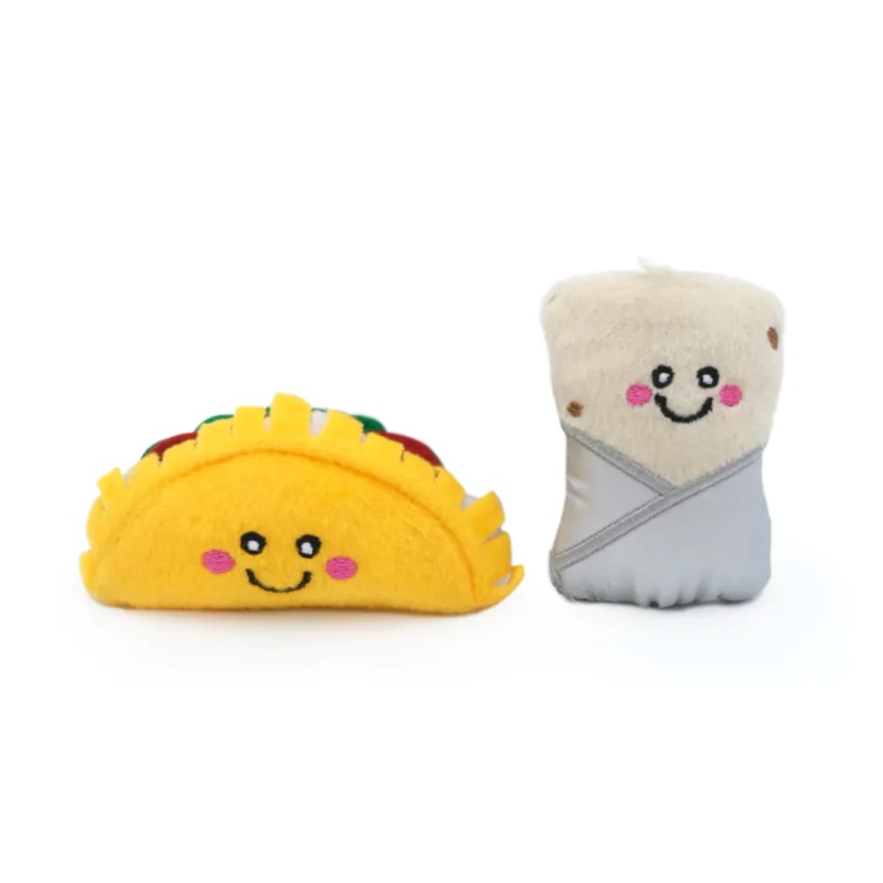 ZippyClaws Nom Nomz - Taco and Burrito Cat Toy