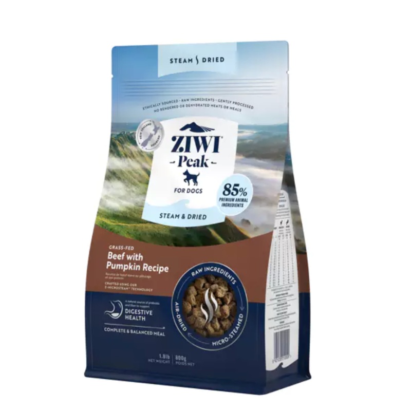 Ziwi Peak Beef with Pumpkin Steam Dried Dog Food