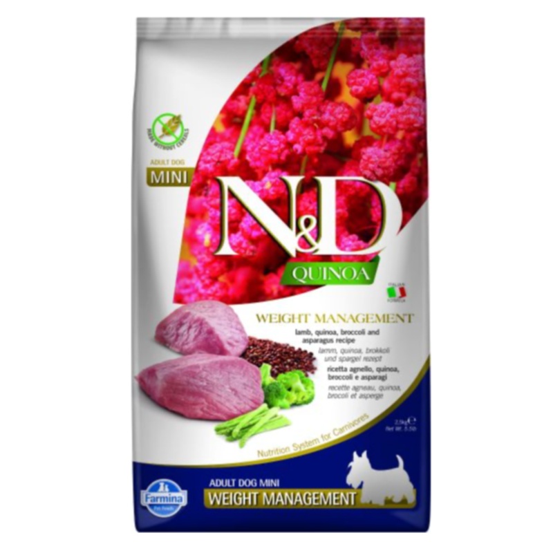 Farmina N&D Quinoa - Weight Management Lamb Mini Adult Dog Food