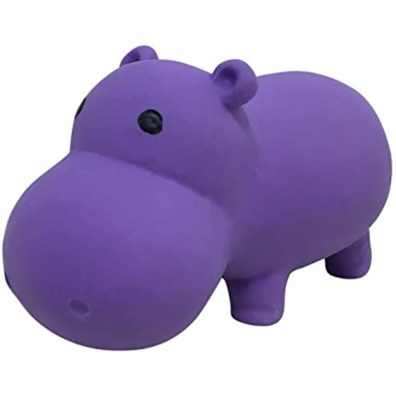 FouFou Zoo Chew Latex Hippo Dog Toy