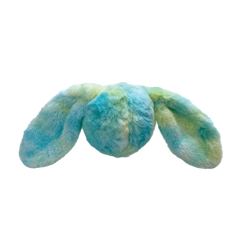 FouFouBrands Fuzzy Wuzzy 2-in-1 Spiker Ball Dog Toy - Blue/Green
