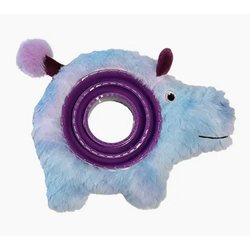 FouFouBrands Hide 'n Seek Ring Around the Plushie - Hippo Dog Toy