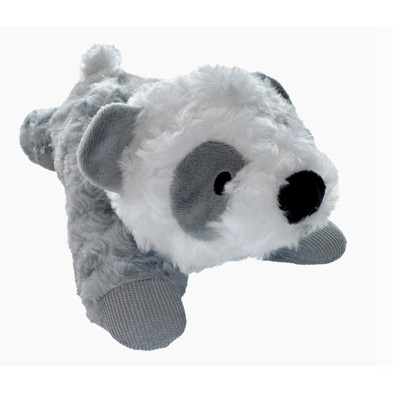 FouFouBrands Laydown Plushies Panda Dog Toy
