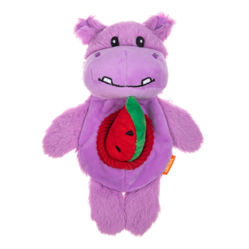 Growl Snackerz - Hilda the Hippo Dog Toy
