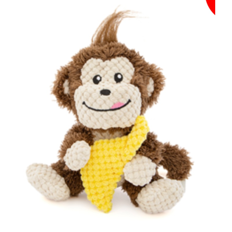 Guru Loveys Monkey Plush Dog Toy