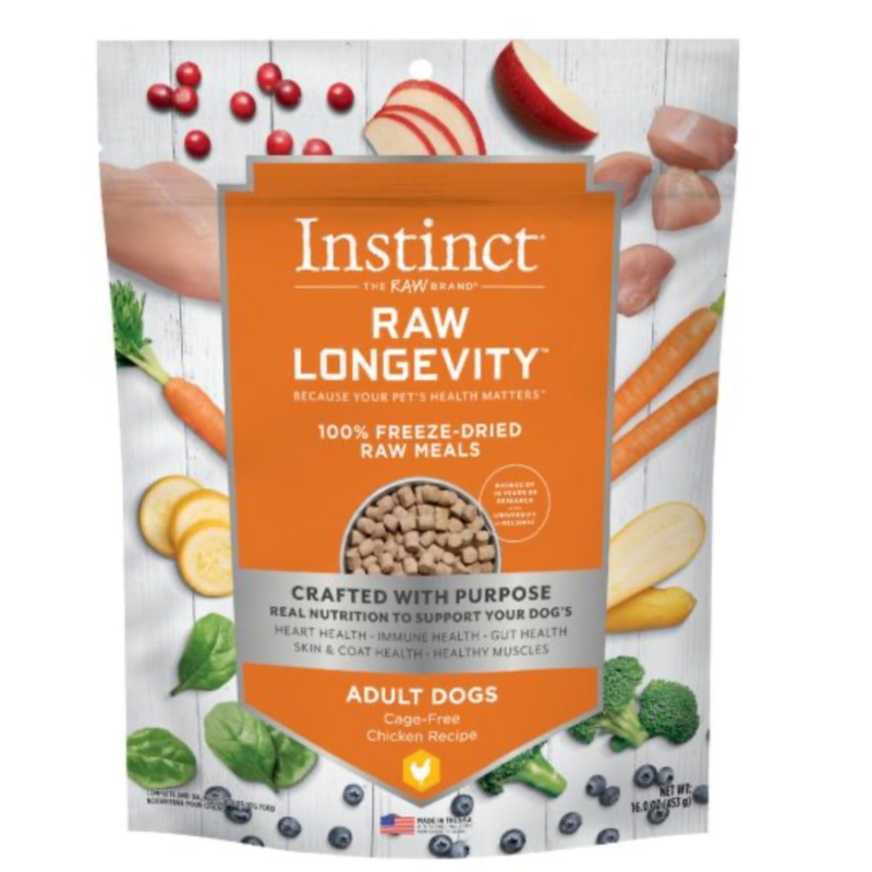 Instinct Longevity - Chicken Freeze Dried Raw Meals Adult Dog Food
