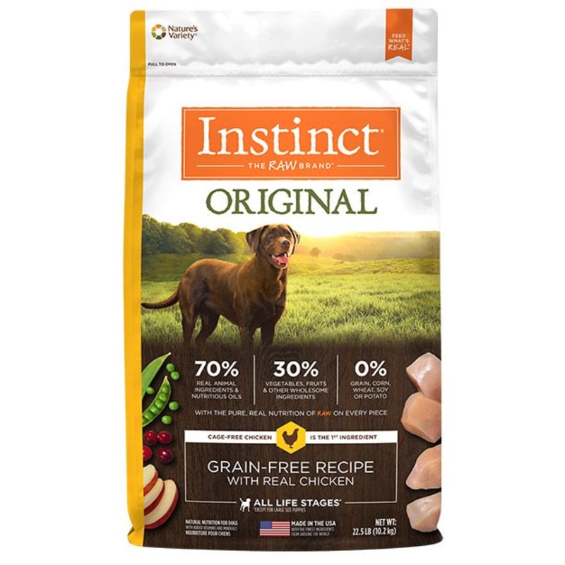 Instinct Original Real Chicken GF Dog Food (10.2kg/22.5lb)